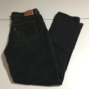 Levi's Classic Mid Rise Skinny Women's Black Jeans Size 12